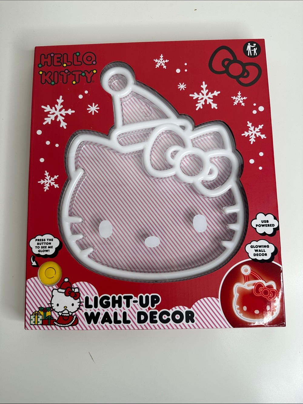 Hello Kitty Red and Pink Light-Up Wall Decor
